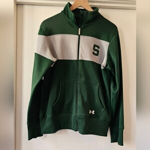 🩷 Under Armour Michigan State University Zip-Up Jacket Size XL